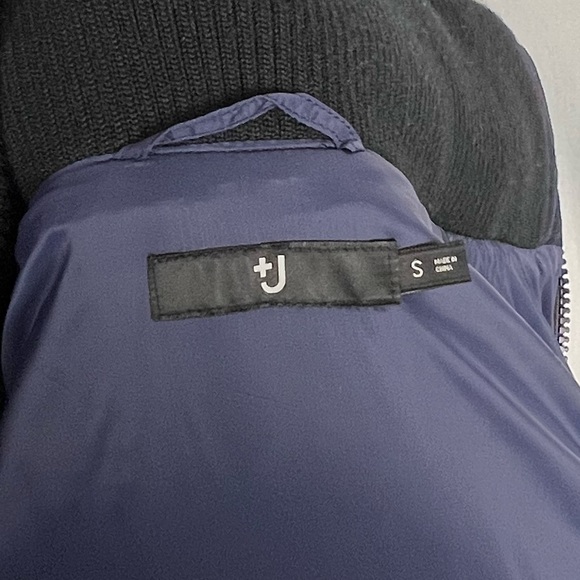 Jil Sander x Uniqlo +J Padded Wool Down-Filled Hooded Jacket Men’s S Navy - Picture 10 of 12